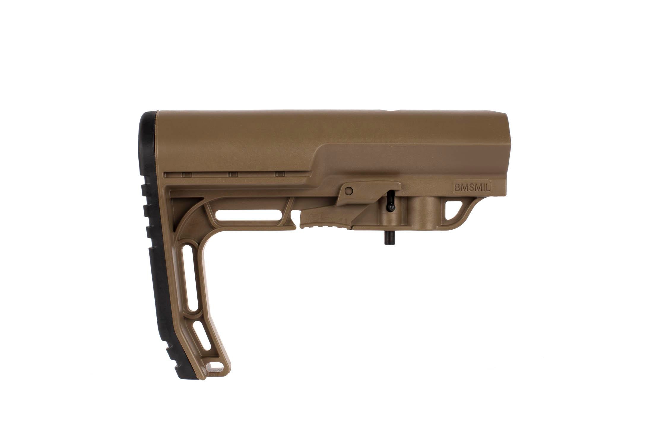 Mission First Tactical California Compliant BATTLELINK Minimalist Stock - MIL-SPEC - Scorched Dark Earth